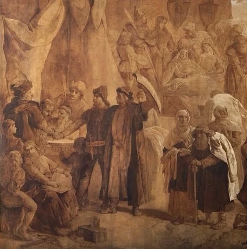 Battesimo della Lituania - Museo della Collezione Giovanni Paolo II, Varsavia, dettaglio